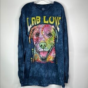 The Mountain Lab Love Giant Graphic Print Long Sleeve Shirt 2015 Size 3XL